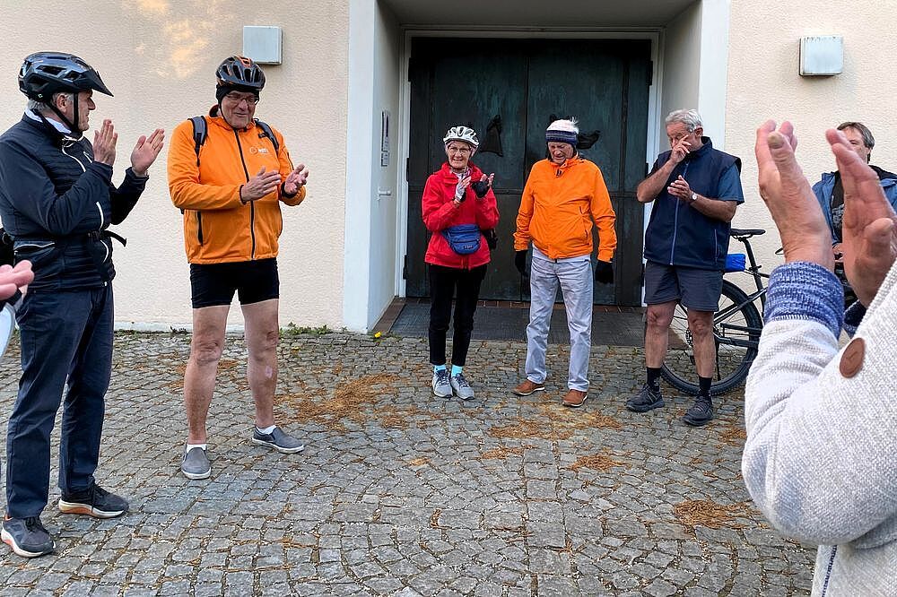 wieder zurück am Start der Tour