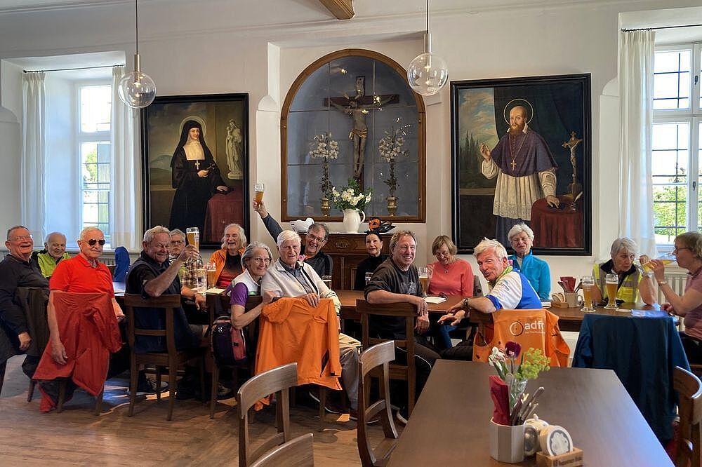 Einkehr im Refektorium von Kloster Beuerberg
