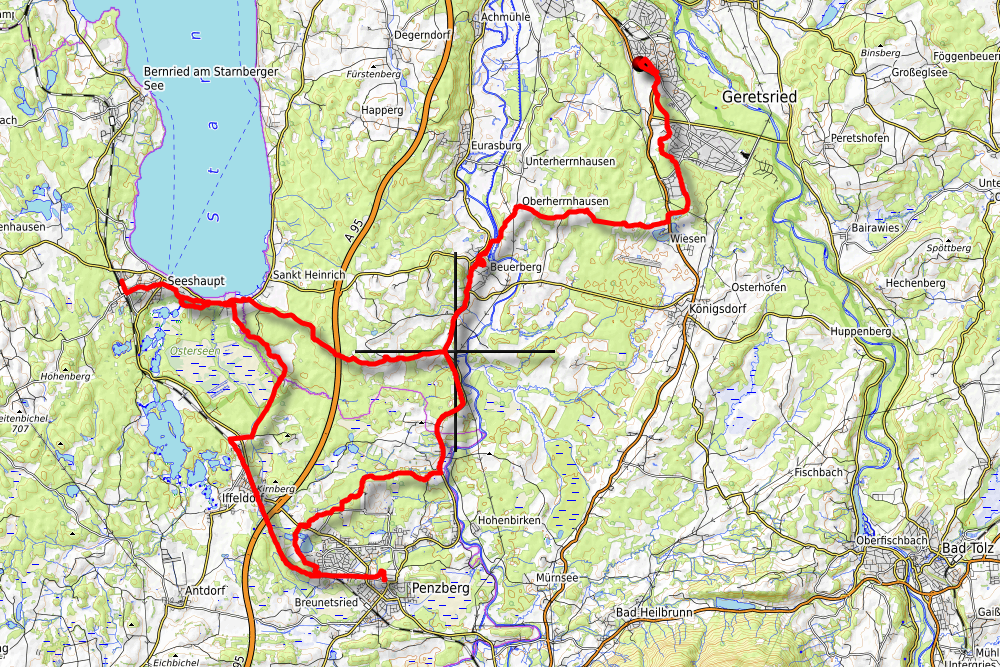 Route der Radpilgertour (wie geplant)